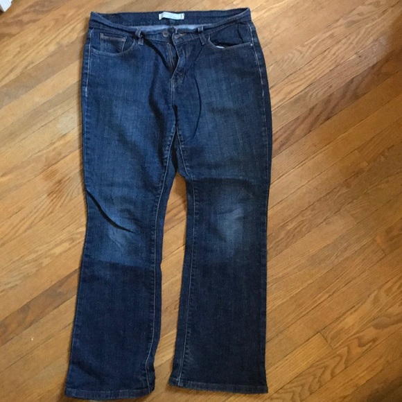LEVI's 515 Boot Cut Dark Wash Jeans 8S - Picture 1 of 7